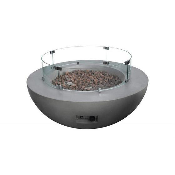 Elementi - Wind Screen Accessory for Lunar and Fiery Rock Fire Tables OFG101-WS - Fire Pit Stock