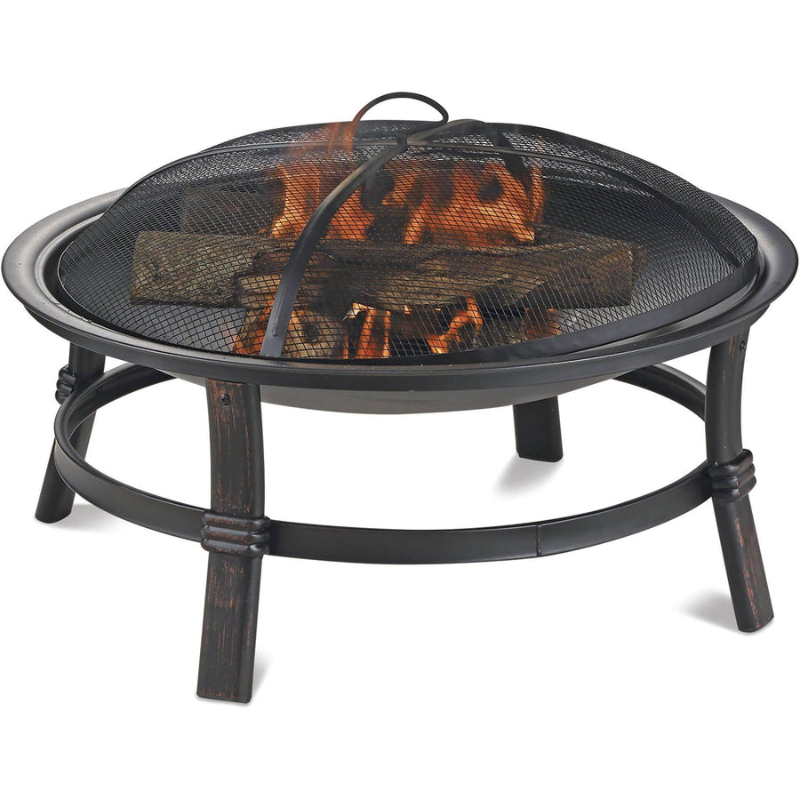 Endless Summer 29" Brushed Copper Wood Burning outdoor Firebowl - WAD15121MT - Fire Pit Stock