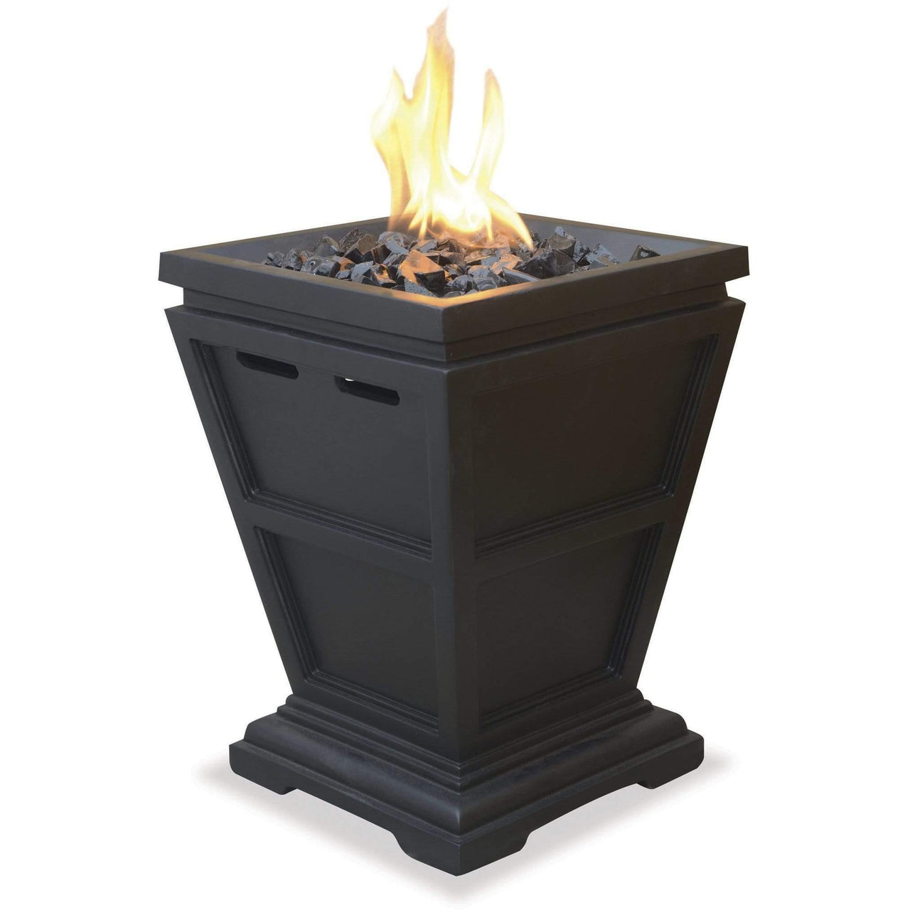 Endless Summer LP Gas Outdoor Fire Column, Small in Slate Finish - GLT1343SP - Fire Pit Stock