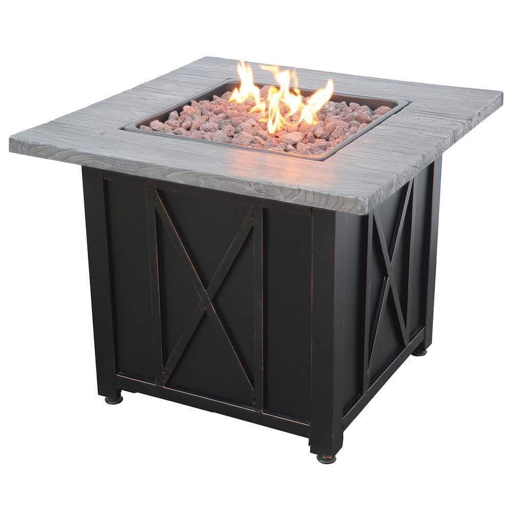 Endless Summer LP Gas Outdoor Fire Pit with 30-in Resin Mantel - GAD1450SP - Fire Pit Stock