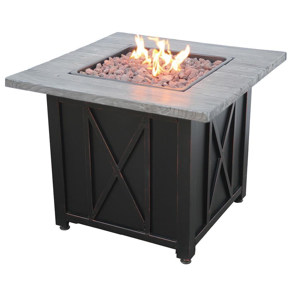 Endless Summer LP Gas Outdoor Fire Pit with 30-in Resin Mantel - GAD1450SP - Fire Pit Stock