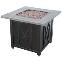 Thumbnail for Endless Summer LP Gas Outdoor Fire Pit with 30-in Resin Mantel - GAD1450SP - Fire Pit Stock