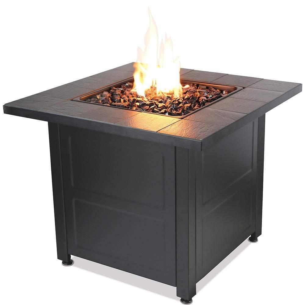 Endless Summer LP Gas Outdoor Fire Table W/ Stamped Tile Design - GAD1499M - Fire Pit Stock