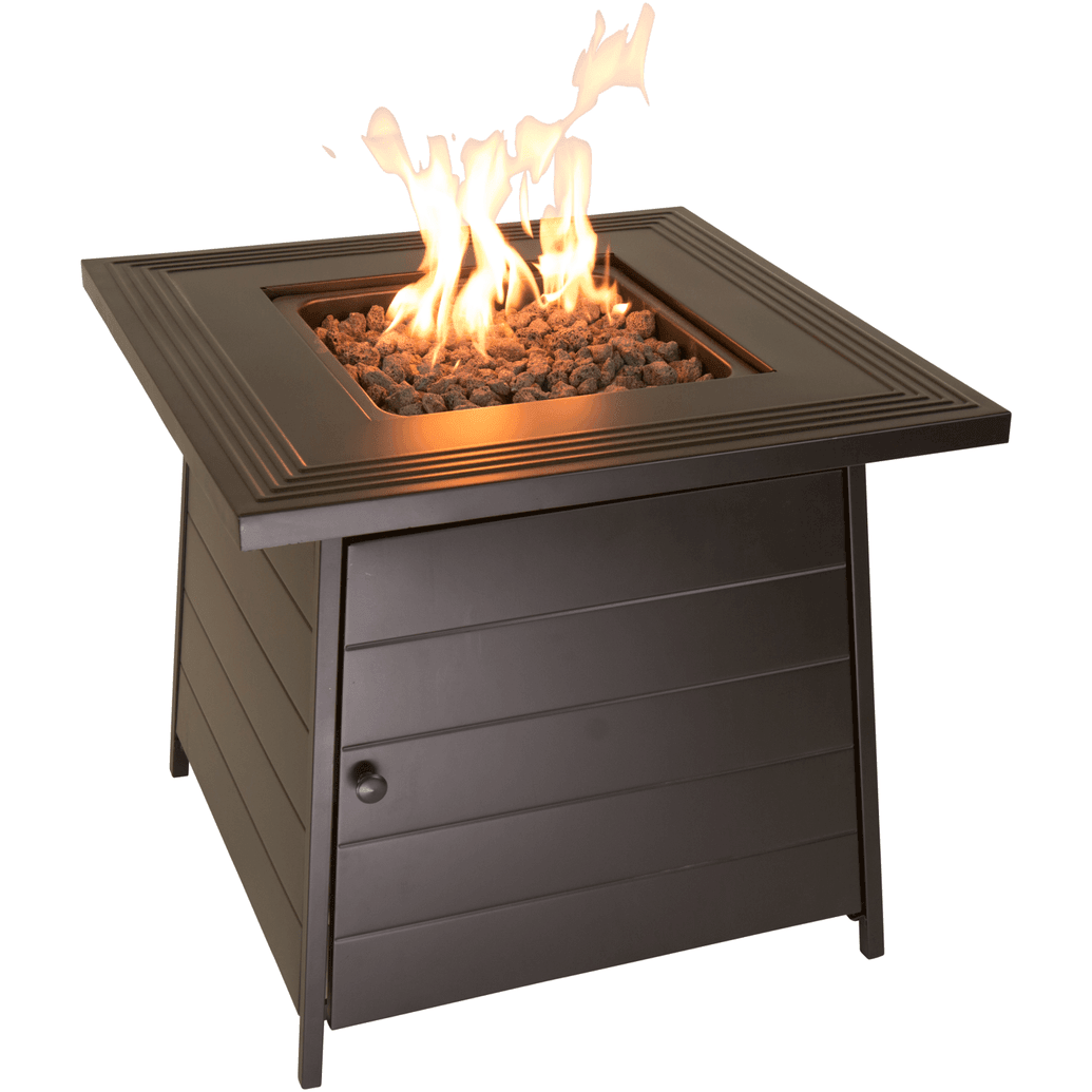 Endless Summer The Anderson, LP Gas Fire Pit 28" Steel Mantel - GAD1446ES - Fire Pit Stock