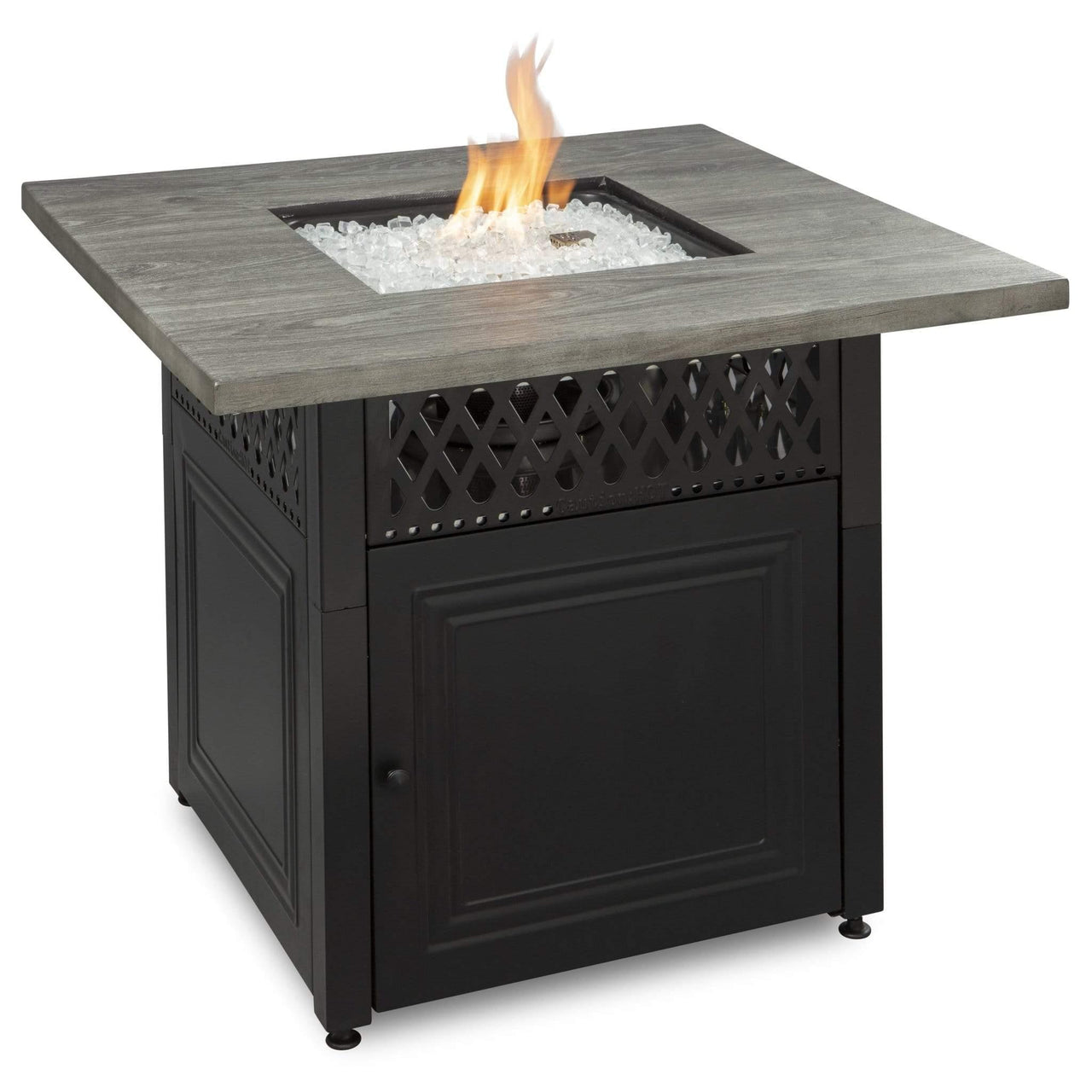 Endless Summer The Dakota, Dual Heat LP Gas Outdoor Fire Pit/Patio Heater with Wood Look Resin Mantel - GAD19101ES - Fire Pit Stock
