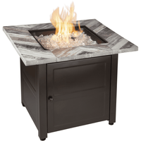 Thumbnail for Endless Summer The Duval, LP Gas Outdoor Fire Pit with Printed Resin Mantel - GAD15287SP - Fire Pit Stock