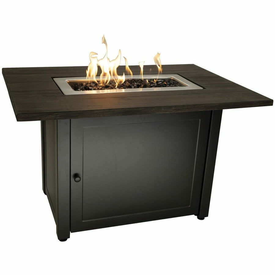 Endless Summer The Marc, 40 x 28 Rectangular Gas Outdoor Fire Pit - GAD17107ES - Fire Pit Stock