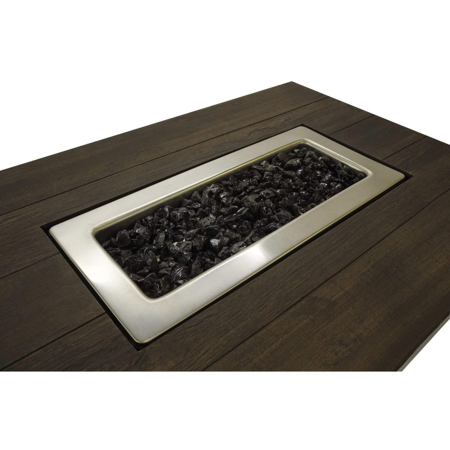 Endless Summer The Marc, 40 x 28 Rectangular Gas Outdoor Fire Pit - GAD17107ES - Fire Pit Stock