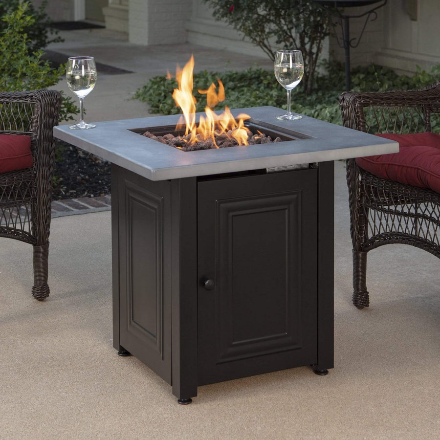 Endless Summer The Wakefield, LP Gas Outdoor Fire Pit with Concrete Resin Mantel - GAD15410M - Fire Pit Stock