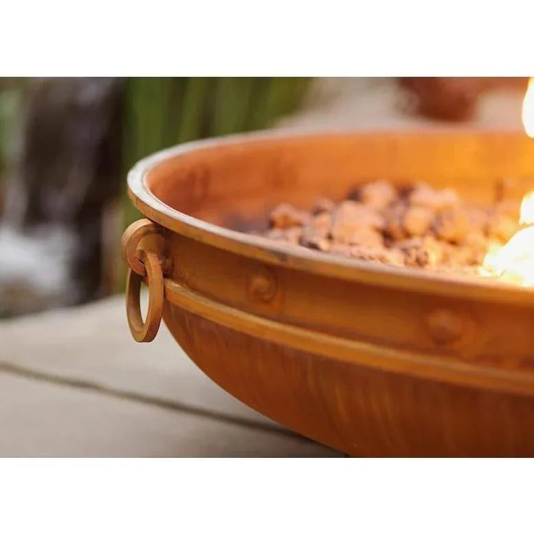 Fire Pit Art - Emperor 37" Carbon Steel Round Fire Pit - Fire Pit Stock