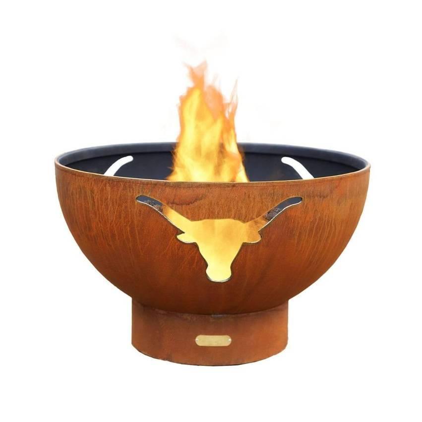Fire Pit Art - Long Horn 36" Carbon Steel Fire Pit - Fire Pit Stock