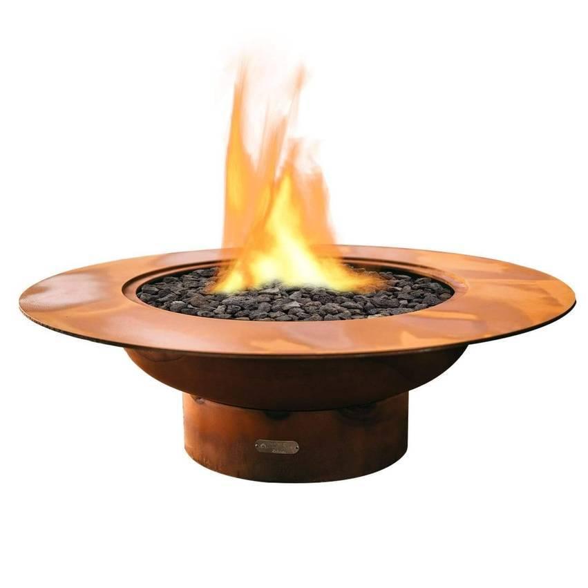 Fire Pit Art - Magnum 54" Carbon Steel Fire Pit with Lid - Fire Pit Stock