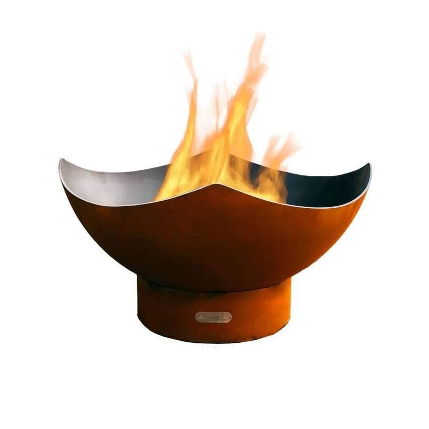 Fire Pit Art - Manta Ray 36" Carbon Steel Fire Pit - Fire Pit Stock