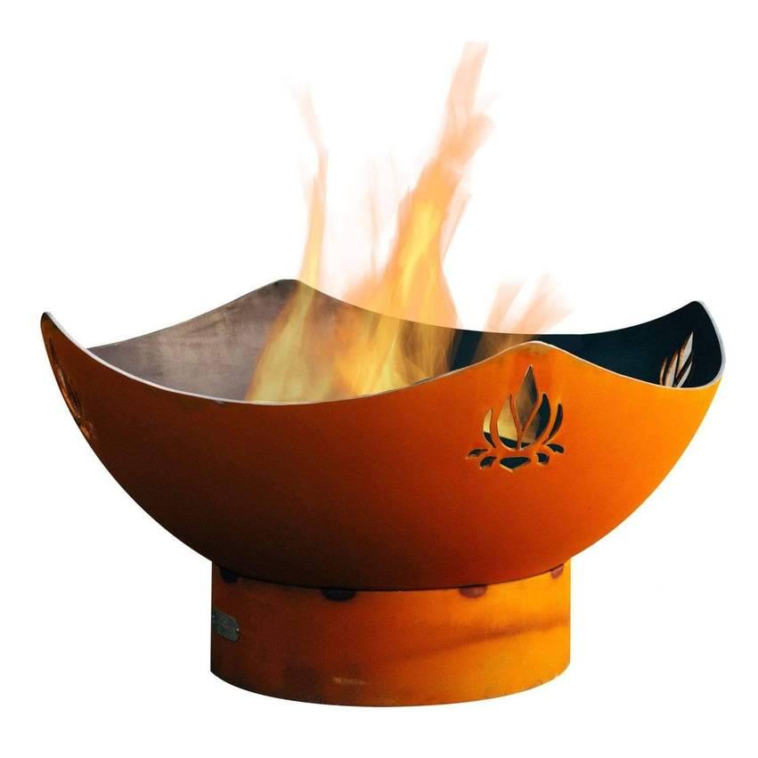 Fire Pit Art - Namaste 36" Carbon Steel Fire Pit - Fire Pit Stock