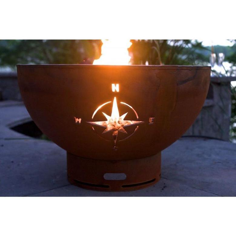 Fire Pit Art - Navigator 36" Carbon Steel Fire Pit - Fire Pit Stock