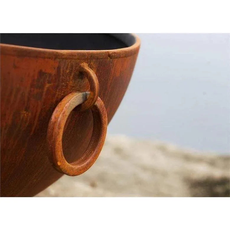 Fire Pit Art - Nepal 41" Carbon Steel Fire Pit - Fire Pit Stock