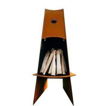 Fire Pit Art - Vesuvius 21" Carbon Steel Wood Burning Fire Pit - Fire Pit Stock