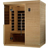Thumbnail for Golden Designs Sauna: Bilbao 3 Person Ultra Low EMF FAR Infrared Sauna - DYN-5830 - Fire Pit Stock
