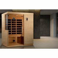 Thumbnail for Golden Designs Sauna: Bilbao 3 Person Ultra Low EMF FAR Infrared Sauna - DYN-5830 - Fire Pit Stock