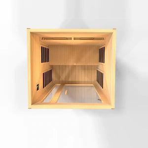 Golden Designs Sauna: Cardoba 2 Person Full Spectrum Infrared Sauna - Canadian Hemlock - Fire Pit Stock
