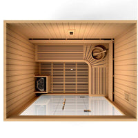 Thumbnail for Golden Designs Sauna: Copenhagen 3-Person Traditional Steam Sauna - GDI-7389-01 - Fire Pit Stock