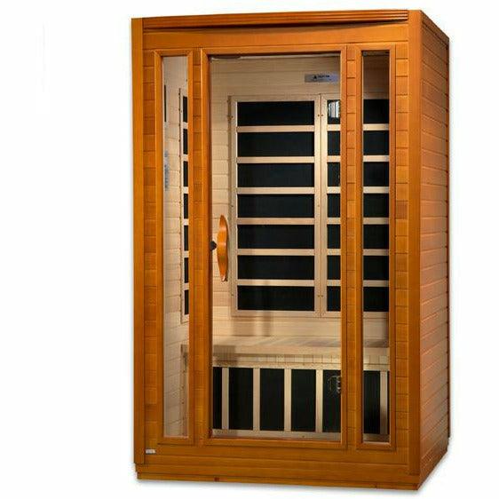 Golden Designs Sauna: Dynamic "San Marino" 2 Person Low EMF Far Infrared Sauna - DYN-6206-01 - Fire Pit Stock