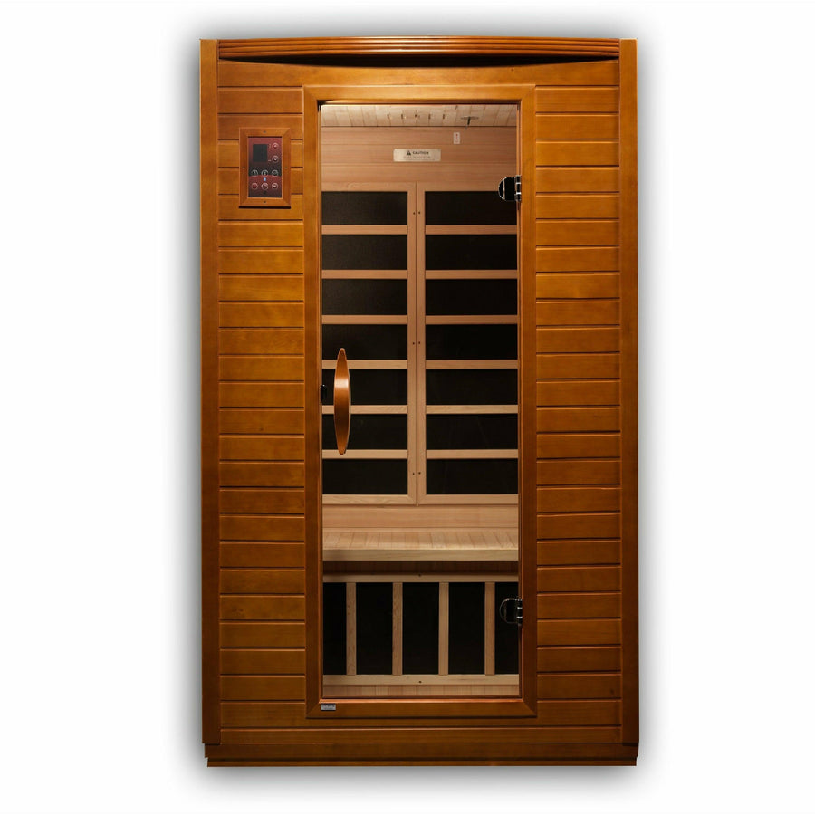 Golden Designs Sauna: Dynamic "Versailles" 2 Person Low EMF Far Infrared Sauna - DYN-6202-03 - Fire Pit Stock