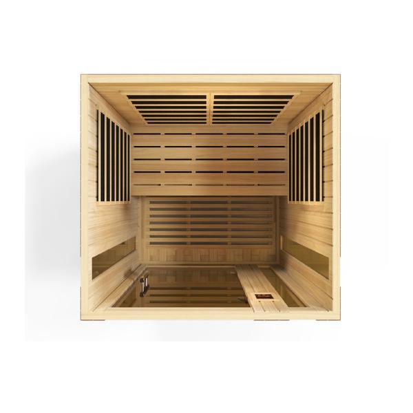 Golden Designs Sauna: Dynamic "Vittoria" 2 Person Low EMF Far Infrared Sauna - DYN-6220-01 - Fire Pit Stock