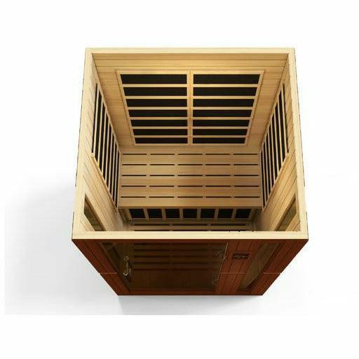 Golden Designs Sauna: Dynamic "Vittoria" 2 Person Low EMF Far Infrared Sauna - DYN-6220-01 - Fire Pit Stock