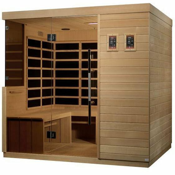 Golden Designs Sauna: La Sagrada 6 Person Ultra Low EMF FAR Infrared Sauna - DYN-5860 - Fire Pit Stock