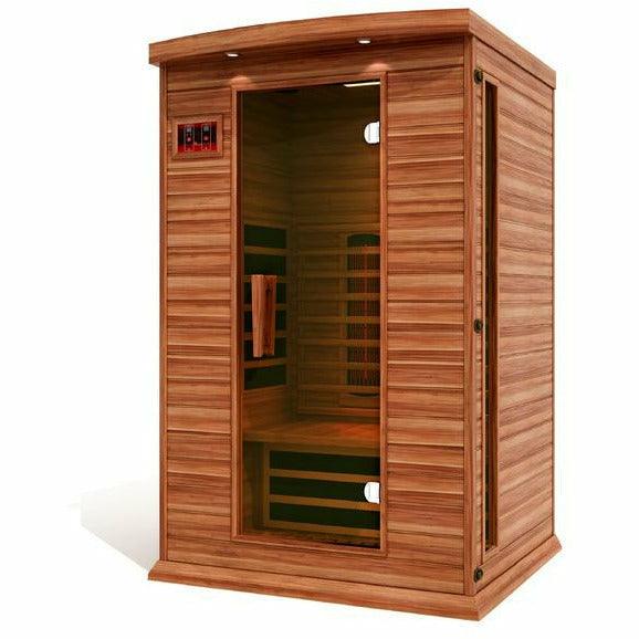 Golden Designs Sauna: Maxxus 2 Person Full Spectrum Near Zero EMF FAR Infrared Carbon Sauna - MX-M206-01-FS CED - Fire Pit Stock