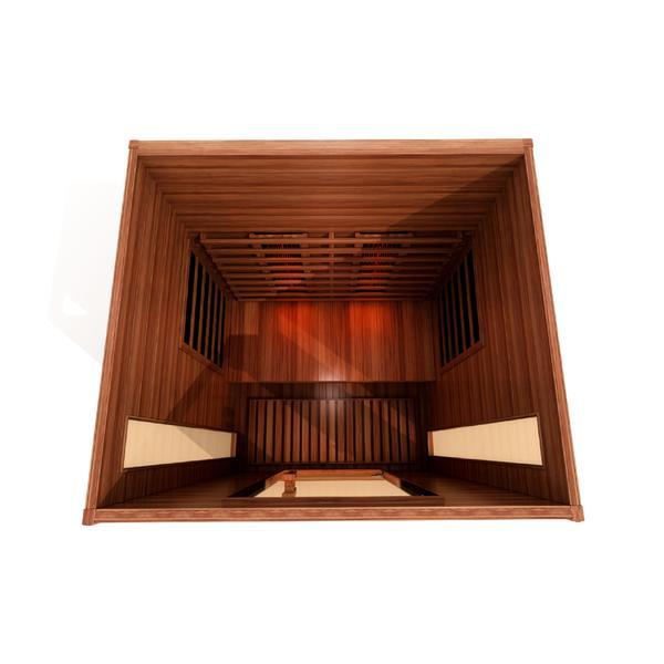 Golden Designs Sauna: Maxxus 2 Person Full Spectrum Near Zero EMF FAR Infrared Carbon Sauna - MX-M206-01-FS CED - Fire Pit Stock