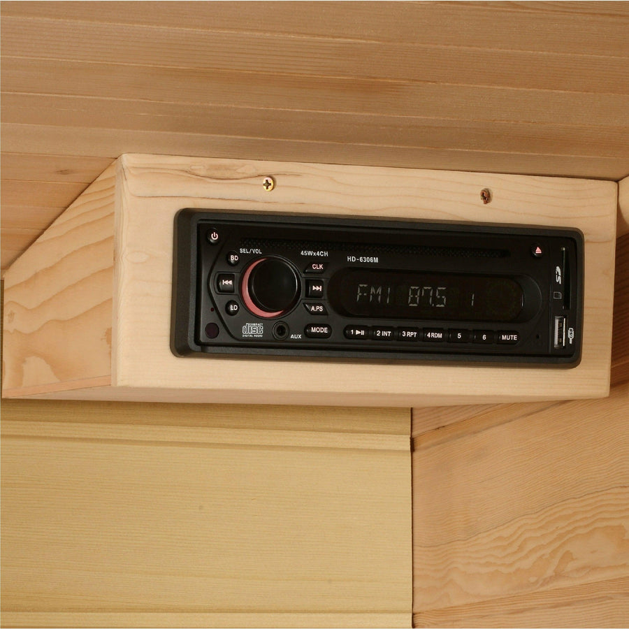 Golden Designs Sauna: Maxxus 2 Person Low EMF FAR Infrared Carbon - Canadian Hemlock - MX-K206-01 - Fire Pit Stock