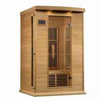 Thumbnail for Golden Designs Sauna: Maxxus 2 Person Near Zero EMF FAR Infrared Carbon - Canadian Hemlock - MX-K206-01-ZF - Fire Pit Stock