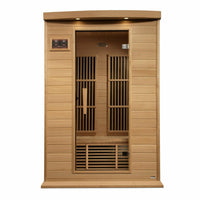 Thumbnail for Golden Designs Sauna: Maxxus 2 Person Near Zero EMF FAR Infrared Carbon - Canadian Hemlock - MX-K206-01-ZF - Fire Pit Stock