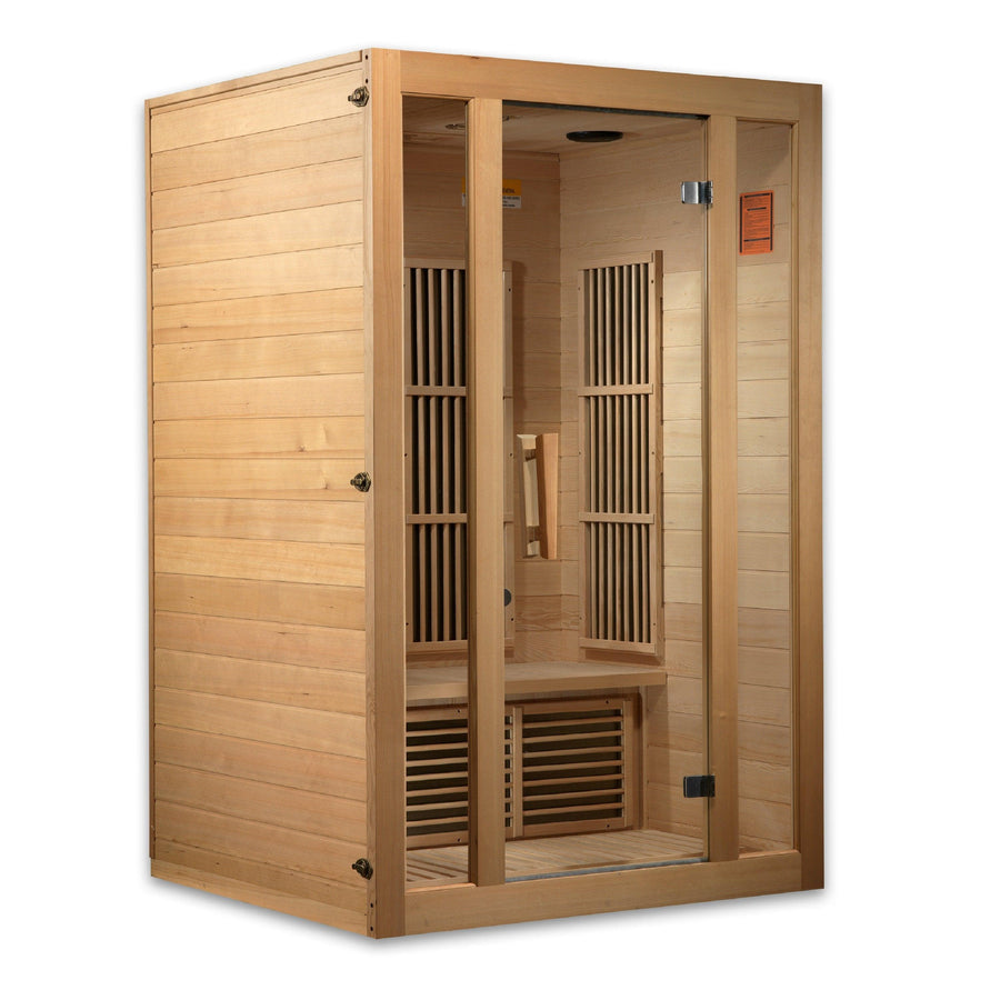 Golden Designs Sauna: Maxxus "Seattle" 2 Person Low EMF FAR Infrared Sauna - MX-J206-01 - Fire Pit Stock