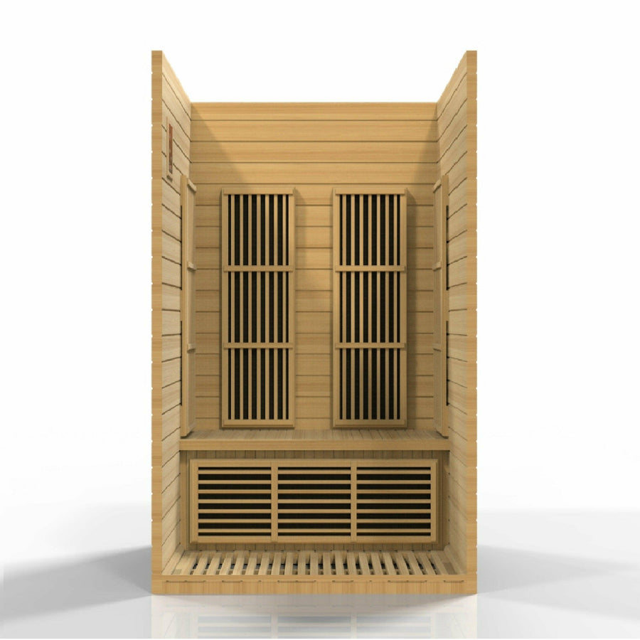 Golden Designs Sauna: Maxxus "Seattle" 2 Person Low EMF FAR Infrared Sauna - MX-J206-01 - Fire Pit Stock