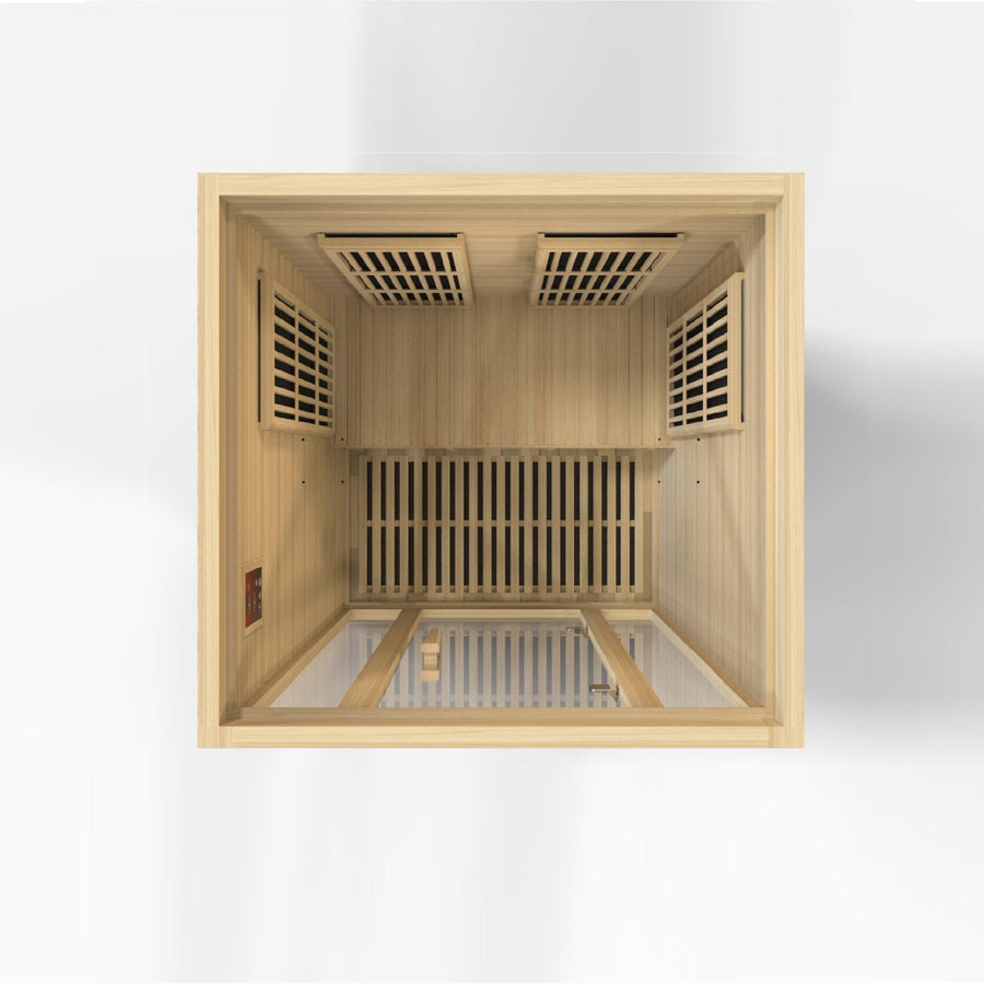 Golden Designs Sauna: Maxxus "Seattle" 2 Person Low EMF FAR Infrared Sauna - MX-J206-01 - Fire Pit Stock