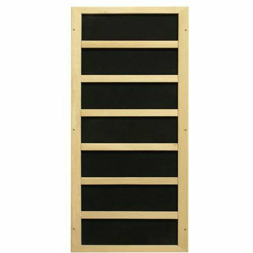 Golden Designs Sauna: "Studio Elite" 1-2 Person PureTech Near Zero Far Infrared Sauna - Canadian Hemlock - GDI-6109-01 Elite - Fire Pit Stock