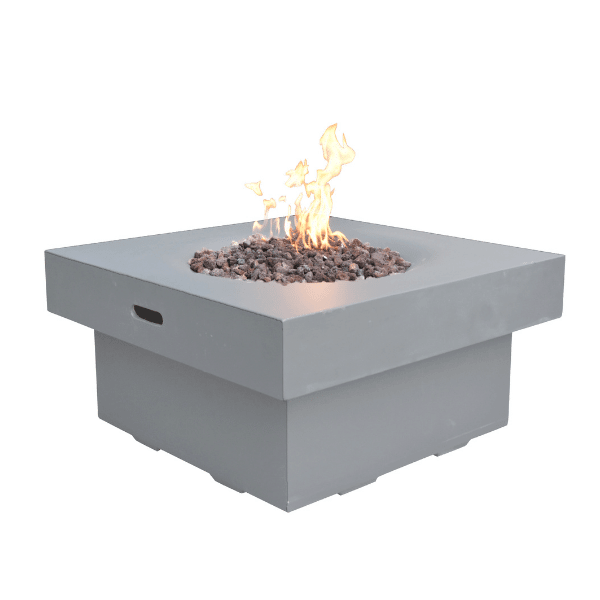 Modeno - Branford Square Concrete Fire Pit Table OFG141 - Fire Pit Stock