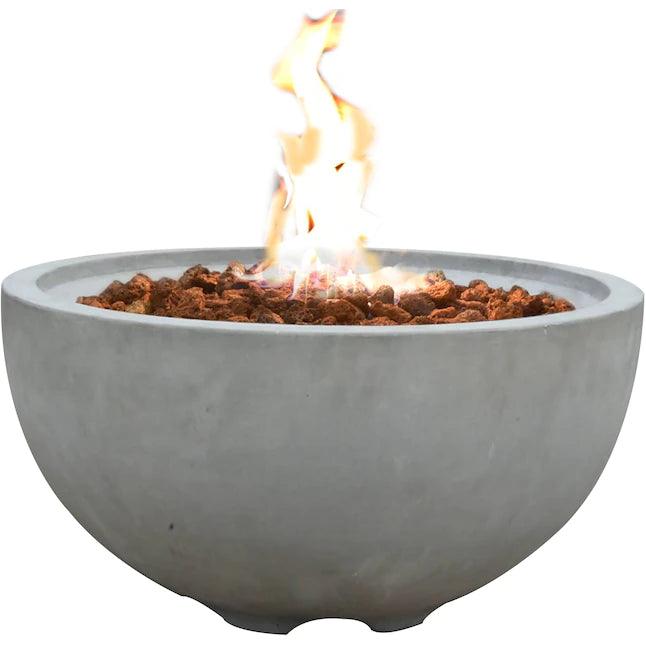 Modeno - Nantucket Round Concrete Fire Pit Bowl OFG116 - Fire Pit Stock