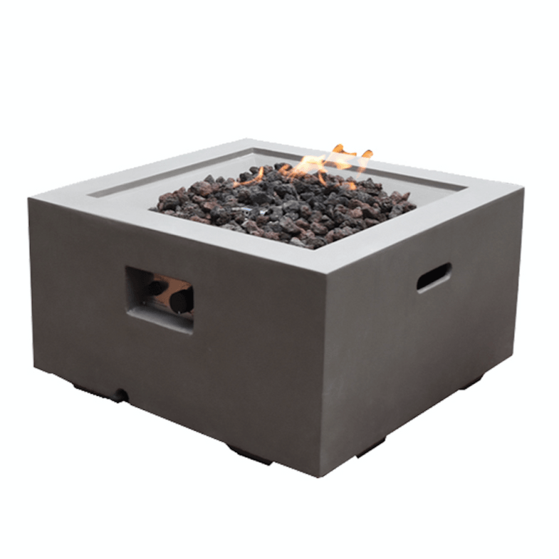 Modeno - Ridgefield Square Concrete Fire Pit Table OFG150 - Fire Pit Stock