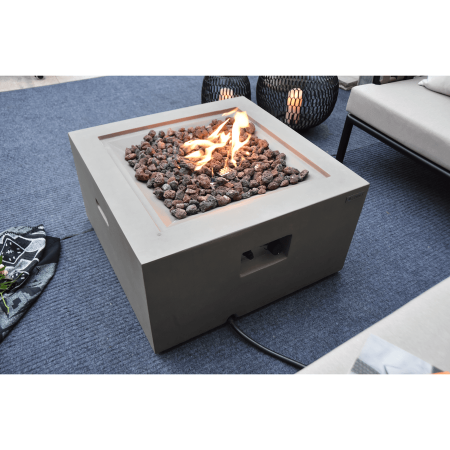Modeno - Ridgefield Square Concrete Fire Pit Table OFG150 - Fire Pit Stock