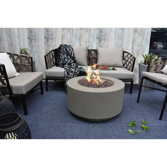 Modeno - Waterford Round Concrete Fire Pit Table OFG152 - Fire Pit Stock