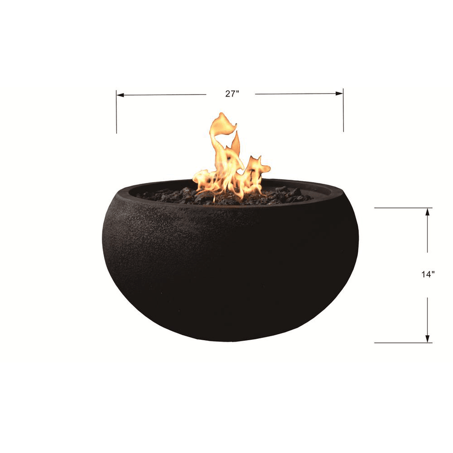 Modeno - York Round Concrete Fire Pit Bowl OFG115 - Fire Pit Stock