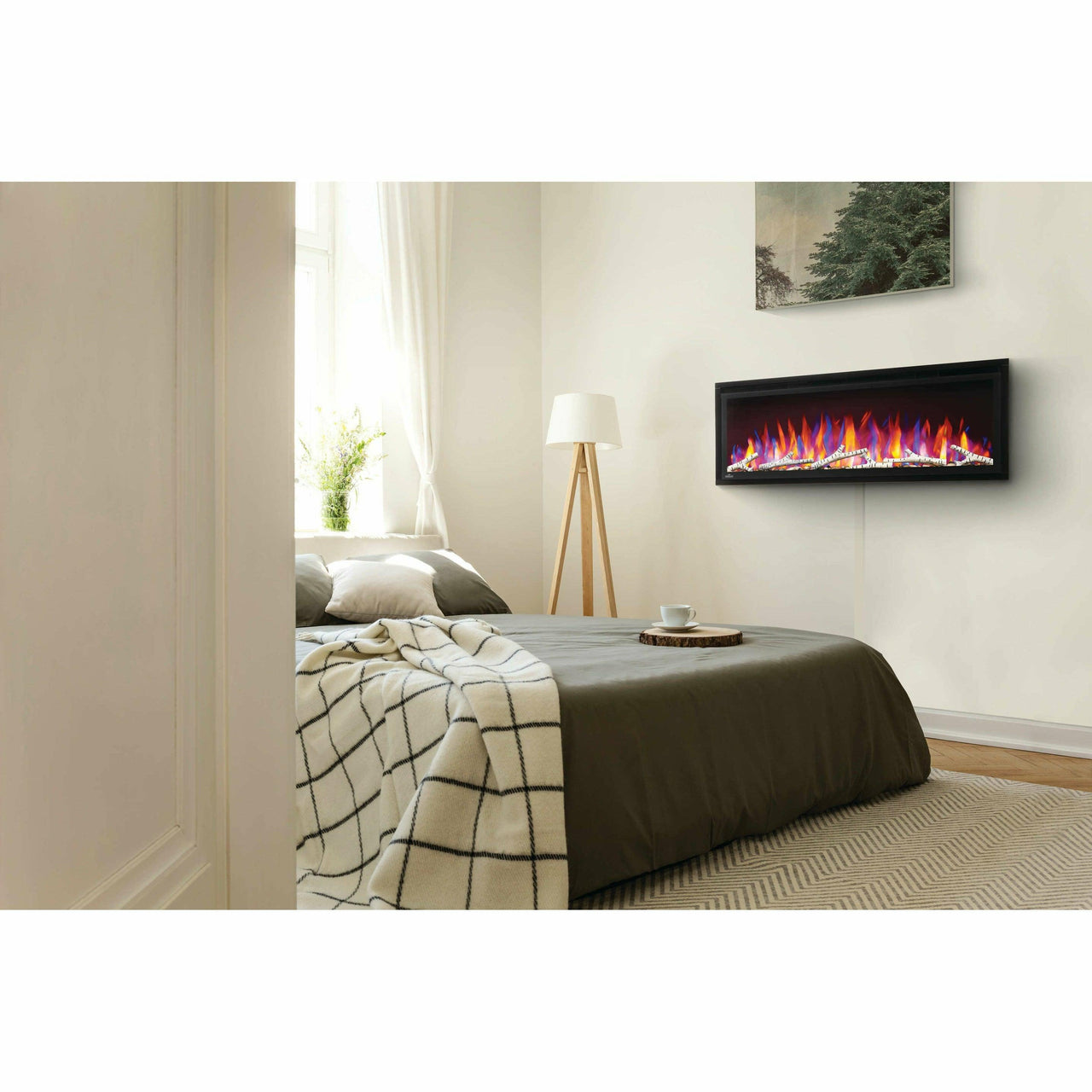 Napoleon - Entice™ Wall Mount Slimline Electric Fireplace - Fire Pit Stock