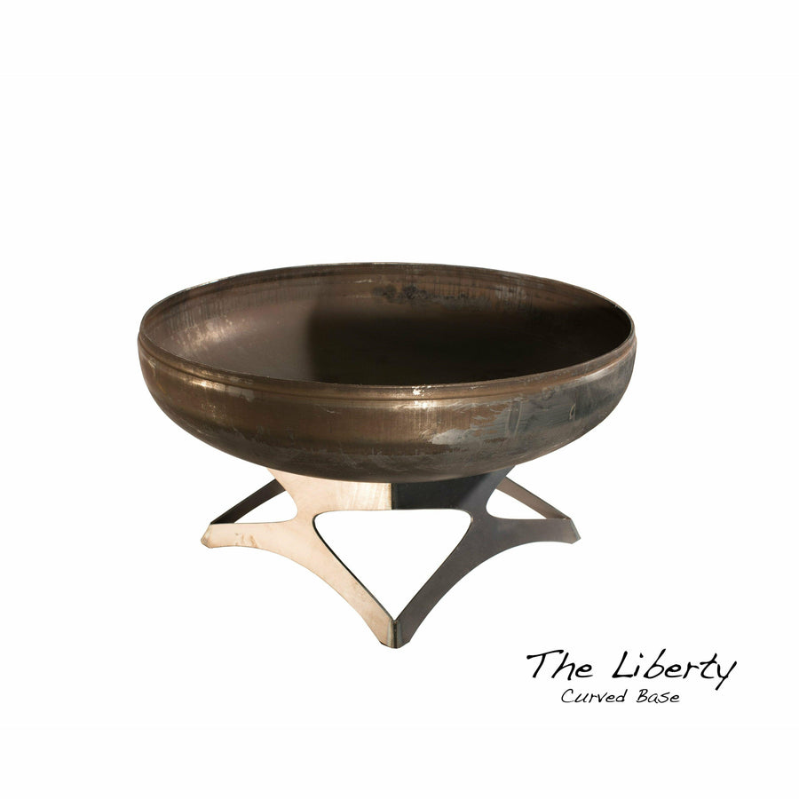 Ohio Flame Liberty Fire Pit with Curved Base - Fire Pit Stock