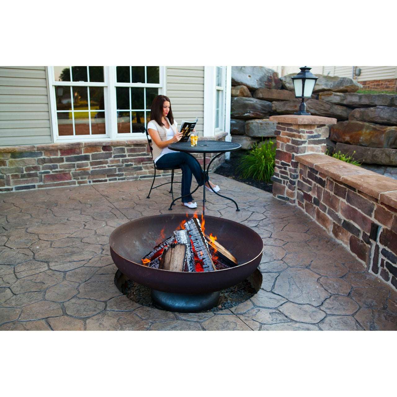 Ohio Flame Patriot Fire Pit - Fire Pit Stock