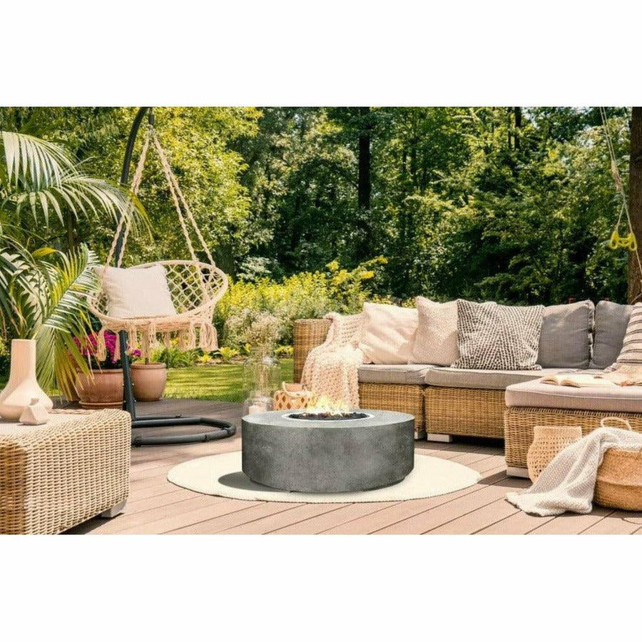 Prism Hardscapes - Cilindro Round Concrete Fire Bowl - Fire Pit Stock