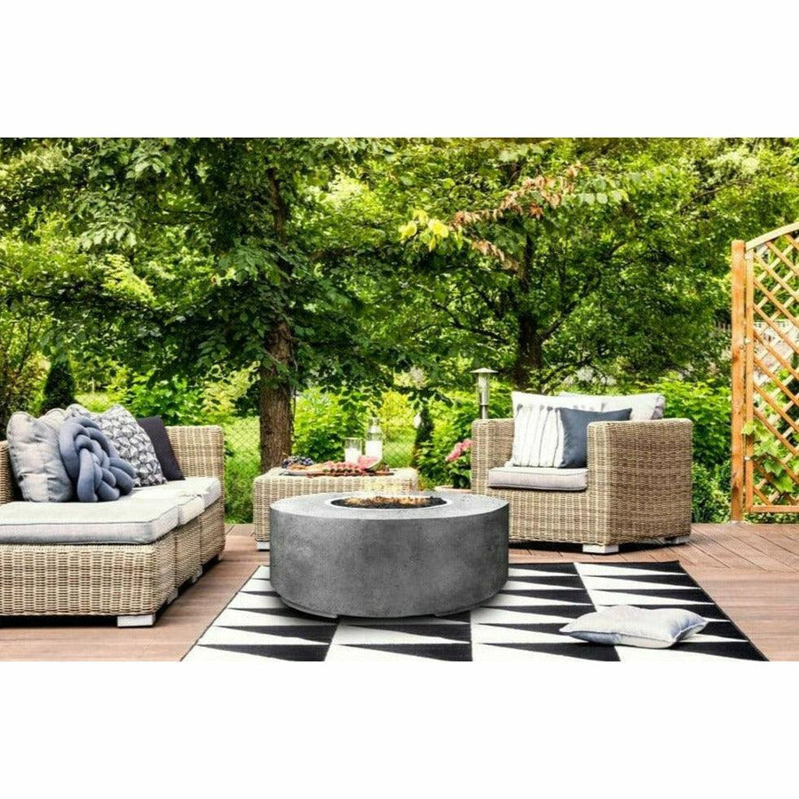 Prism Hardscapes - Cilindro Round Concrete Fire Bowl - Fire Pit Stock